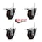 Service Caster 35 Inch High Temp Glass Filled Nylon 58 Inch Stem Caster Set with Total Lock Brake SCC-TSTTL20S3514-GFNSHT-58212-4 - alternate 4